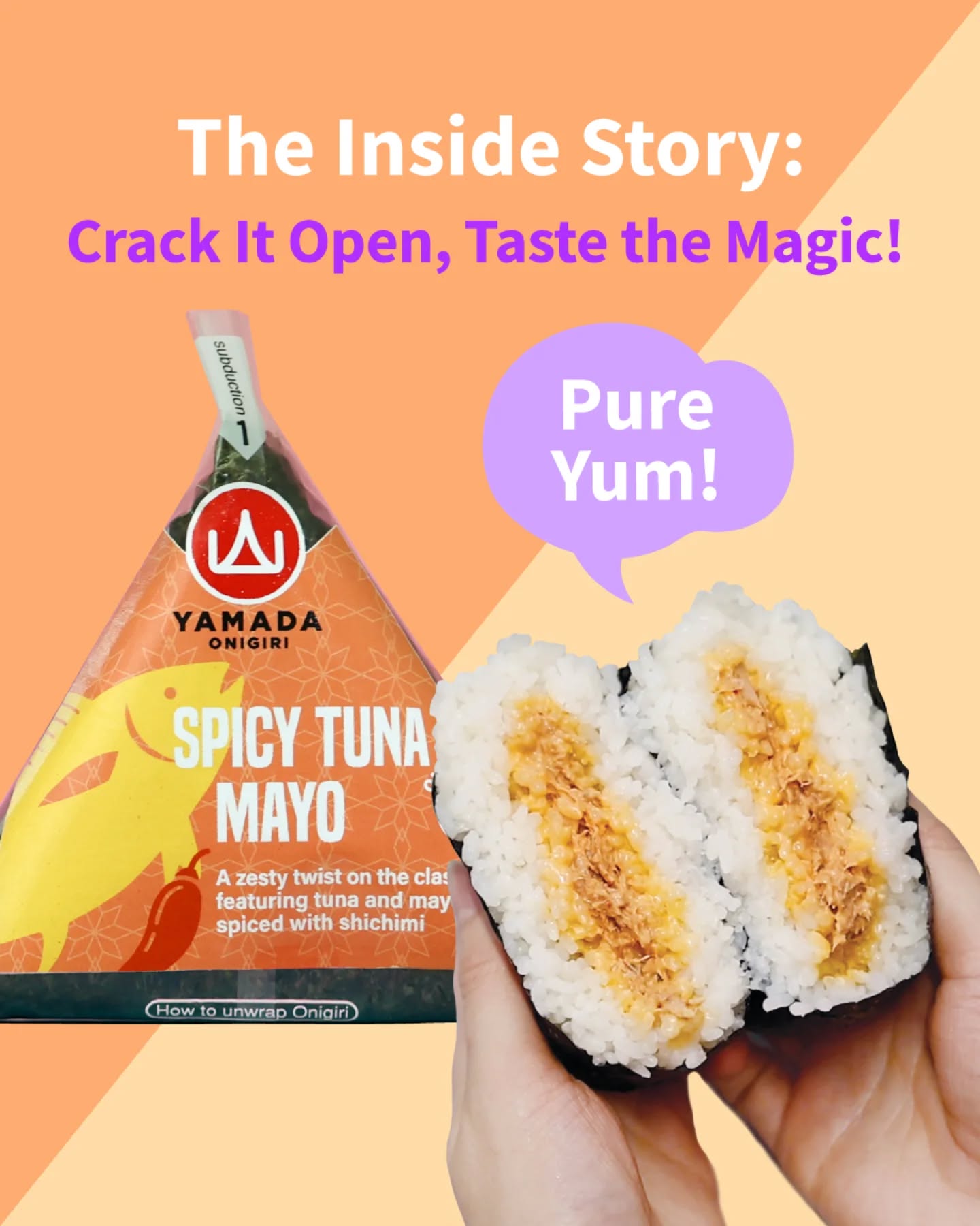 The moment you crack it open, a flavour packed world reveals itself.
Try Yamada's Onigiri🍙😋

🛒Online ordering available
https://www.instagram.com/p/DQeZv2WDRJm/?igsh=MTRraTBnNXcxZnp0eg==

#Onigiri #LondonEats #JapaneseFoodLondon #YamadaOnigiri  #StreetFoodLondon #londononigiri 
#Snacktime #Japanesesnaks