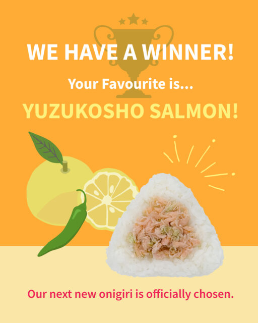 We have a winner 🍙🏆
Yuzukosho Salmon takes the crown!
Thanks for all your votes — it’s joining our menu soon 👀

#Onigiri #LondonFoodies #JapaneseFood #NewMenu #YamadaOnigiri