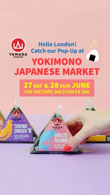 We're popping up at Yokimono Japanese Market! 🍙✨
Come find us for authentic Japanese onigiri, ramune, and more.
📍 The Factory, Dalston E8 2DA
📅 27–28 June
See you there!
#YamadaOnigiri #YokimonoMarket #JapaneseFoodLondon #LondonMarkets #Onigiri